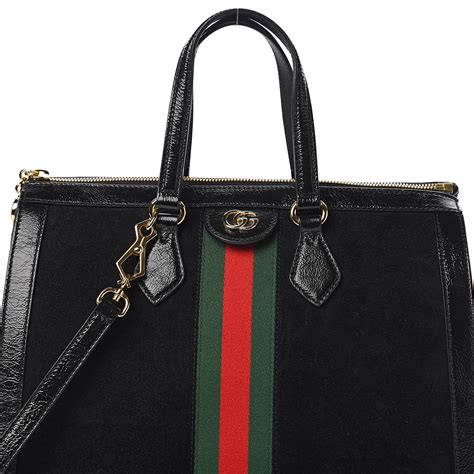 black gucci suede bag|gucci ophidia black suede.